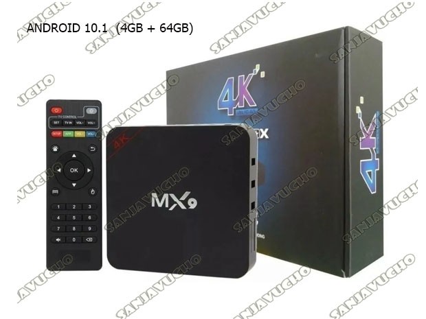 &+ SMART TV BOX MX9 ANDROID 10.1 (4GB + 32GB)